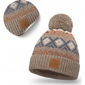 Čepice PaMaMi zimní čepice beanie hnědá, univerzální velikost