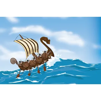 Fototapeta Fototapeta pro děti loď moře vlny 135x90