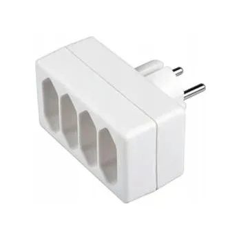 Napájecí kabel Prodlužovací Kabel s přepěťovou ochranou Retlux 0,1 m, 4 ks bílý