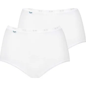 Dámské spodní prádlo Kalhotky Sloggi Basic+ Maxi 2 ks Bílé Velikost 52 VÝHODNÉ BALENÍ VYSOKÝ PAS