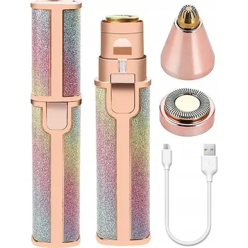 Depilator Flawless Brows Přesný univerzální USB zastřihovač obočí a chloupků na obličeji