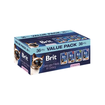Krmivo pro kočku Brit Premium by Nature Cat Pouches Value Pack Sterilized 36 pcs