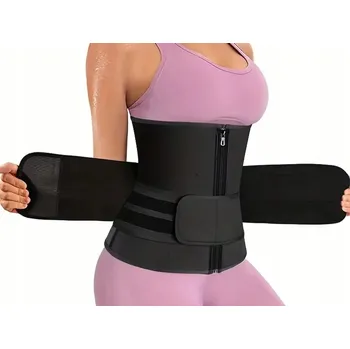 Elektrostimulační Zeštíhlující Pás Neoprenový na cvičení hubnoucí Černý Velikost XXL