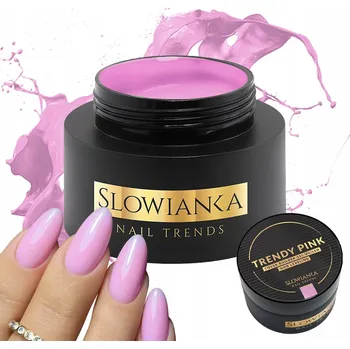 Lak na nehty Nevyrovnávací Stavební gel nehty Slowianka Růžový 50g Trendy Pink BEZ TPO