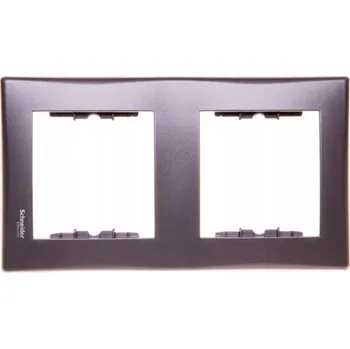 Rámeček dvojitý Schneider Electric šedý