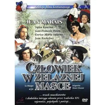 DVD film CZŁOWIEK W ŻELAZNEJ MASCE DVD + książka DVD Muž se železnou maskou + kniha