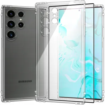 Pouzdro na mobilní telefon Zadní Kryt Hello Case pro Samsung Galaxy S24 Ultra bezbarvý