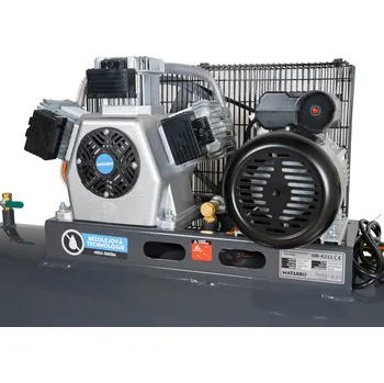 Kompresor Matabro MB-K212, Bezolejový kompresor 3 pístový 200l, 230 V, 2600W max 3500W