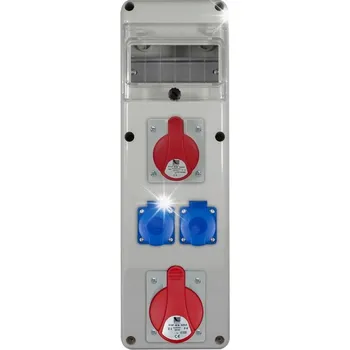 Rozvaděč Rozvodnice Pawbol R-BOX B.SLIM-6S-14 s jištěním 1x32A/5P, 1x16A/5P, 2x16A/250V, 6 modulů