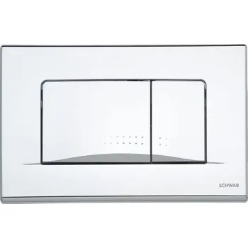 Splachovací tlačítko Splachovací tlačítko pro WC Schwab Dots Duo stříbrné