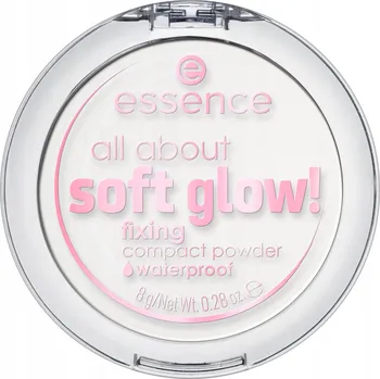 Make-up ESSENCE All About Soft Glow Fixer pudr krycí na make-up WTP 8 g