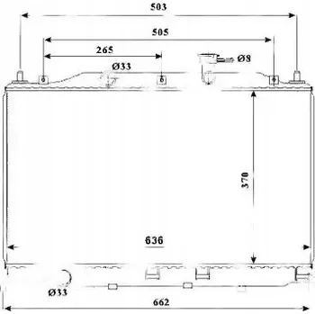 Chladič motoru NRF 53822 Chladič motoru, chlazení motoru