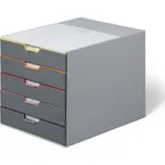 Zásuvkový box VARICOLOR® 5 - 5 barevných zásuvek, šedý