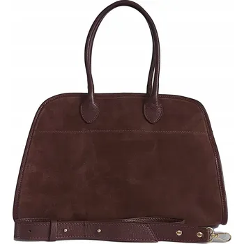 Kabelka Vera Pelle kabelka kufřík přírodní kůže hnědá