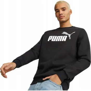 Pánská mikina PÁNSKÁ MIKINA PUMA ESS+ 2 Colour Big Logo Crew, černá rM