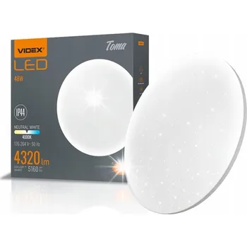 Svítidlo, stropní svítidlo, LED stropní svítidlo VIDEX 4320lm 48W 48cm Hvězdné Nebe