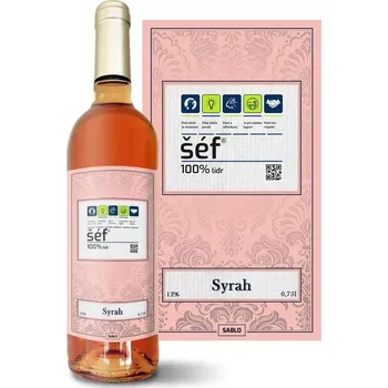 Víno Sablio Růžové víno Šéf: 0,75 l