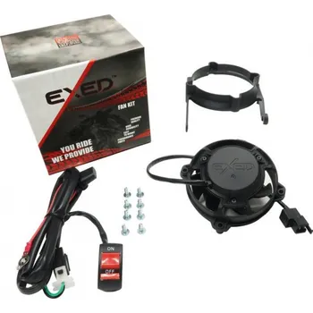 Domácí ventilátor Chladící ventilátor a montážní sada EXED EX-RFS-PLK17-SW s ON/OFF spínačem