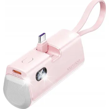 Powerbanka Vention Kompaktní Powerbanka s Displejem USB-C Lightning 4800mAh 22.5W