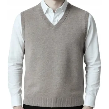 Pánský svetr Pánský svetr bez rukávů vesta pulovr pánská vesta s kašmírem XL
