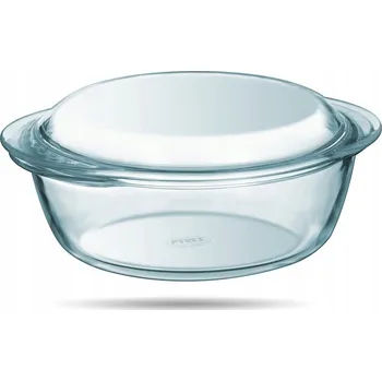 Dóza na potraviny Malá kulatá skleněná zapékací mísa s víkem 1,3 l Pyrex