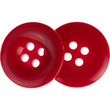 Knoflík Bellatex Knoflík sada 3 ks průměr 25 mm Červená