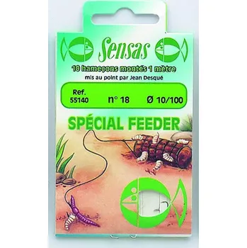 Vrták SENSAS SPECIÁLNÍ FEEDEROVÉ HÁČKY S NÁVLAKEM Č. 16 MM 0,18 KS 10