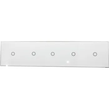 vypínač SKLENĚNÝ DOTYKOVÝ PANEL SPÍNAČ 5-NÁSOBNÝ (1+1+1+1+1)