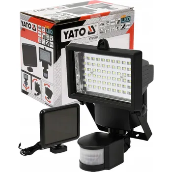 SOLÁRNÍ LED REFLEKTOR 4W S POHYBOVÝM SENZOREM YATO