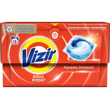 Kapsle na praní Vizir Platinum PODS Alpine Fresh Kapsle na praní, 18 pracích dávek