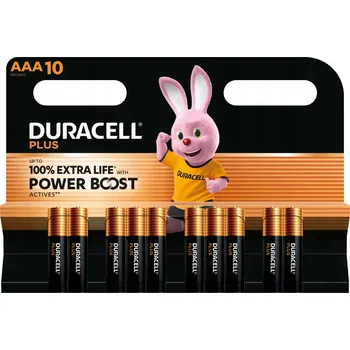Článková baterie Alkalická baterie Duracell AAA (R3) 10 ks