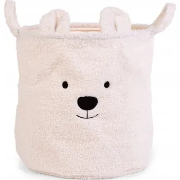 Úložný box Koš na hračky Childhome Teddy 40x40x40 cm bílý
