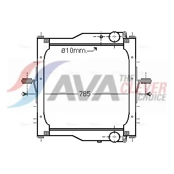 Chladič motoru Chladič, chlazení motoru AVA 10041028