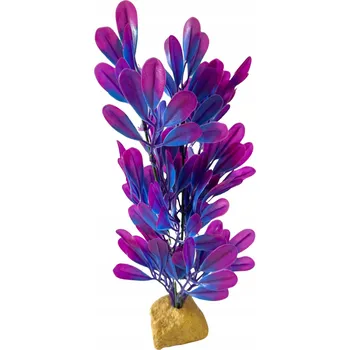 umělá květina ROSTLINA DO AKVÁRIA FIALOVÁ UMĚLÁ PŘIROZENÝ VZHLED VELKÁ XXL 35cm