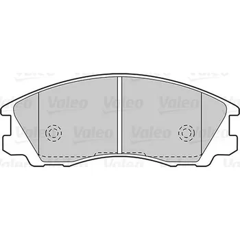 Brzdová destička Sada brzdových destiček, kotoučová brzda VALEO 301506