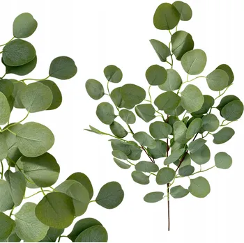 umělá květina UMĚLÉ VĚTVIČKA EUKALYPTU LISTY, UMĚLÉ KVĚTY DEKORACE DEKORACE, VÁZA 66 cm