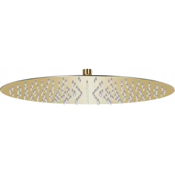 Sprchová hlavice Sprchová Sprchová Hlavice z z nerezové oceli a silikonu, zlatá, Ø40 cm