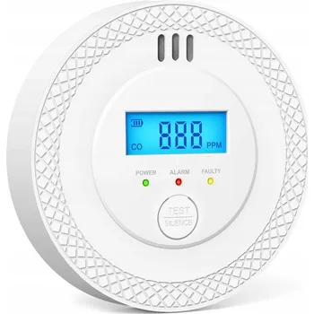 Detektor CO Detektor Oxidu Uhelnatého Senzor s LCD displejem, alarm, detektor úniku CO