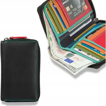 Peněženka Visconti dámská peněženka z pravé kůže, černá