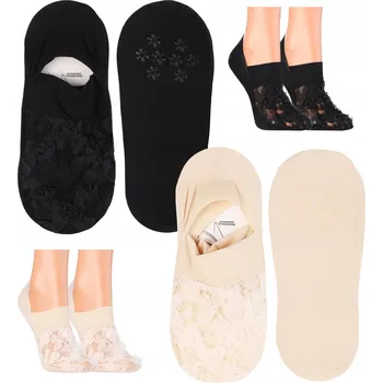 Dámské ponožky Ponožky MORAJ Kotníkové Ponožky Nízké Ponožky Balerínky Květiny 2PAR 35-38