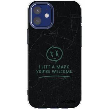 Pouzdro na mobilní telefon Picasee silikonový průhledný obal pro Apple iPhone 12 mini - LEFT A MARK