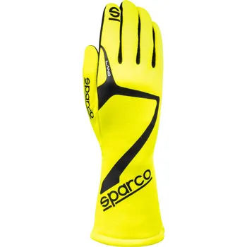 Rukavice Závodní rukavice Sparco Land, homologace FIA a SFI, barva: žlutá, velikost: 13