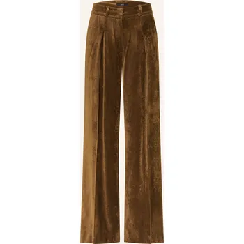 Dámské kalhoty Sly 010 Dámské Manšestrové Kalhoty Flora, hnědá, 38