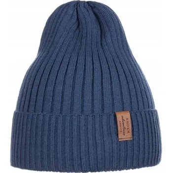 Čepice Ander Dětská Čepice Jarní Podzimní Beanie pro Chlapce Tmavě Modrá 50