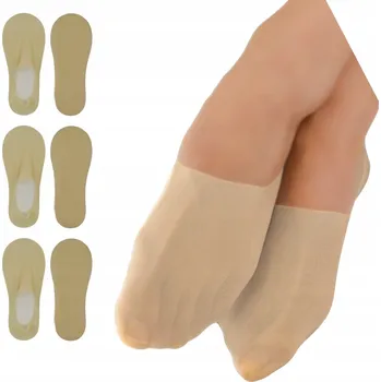 Pánské ponožky NOVITI KOTNÍKOVÉ PONOŽKY SN023-W-02 SILIKONOVÉ BEZ ŠPIČKY (36-41) BÉŽOVÉ