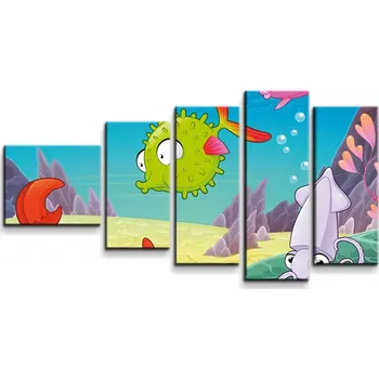 Obraz Sablio Obraz - 5-dílný Podmořský svět 2 - 100x60 cm