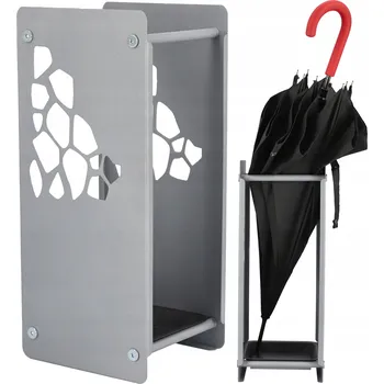 Stojan na deštník Kovový stojan na deštníky Kotarbau šedý