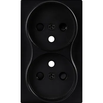 Elektrická zásuvka Elektrická Zásuvka nástěnná Viplast černá