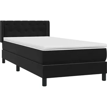Postel Čalouněná jednolůžková postel VidaXL 80x220 černá