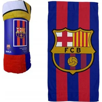 Plážová osuška FC Barcelona 140 cm x 70 cm Vícebarevná